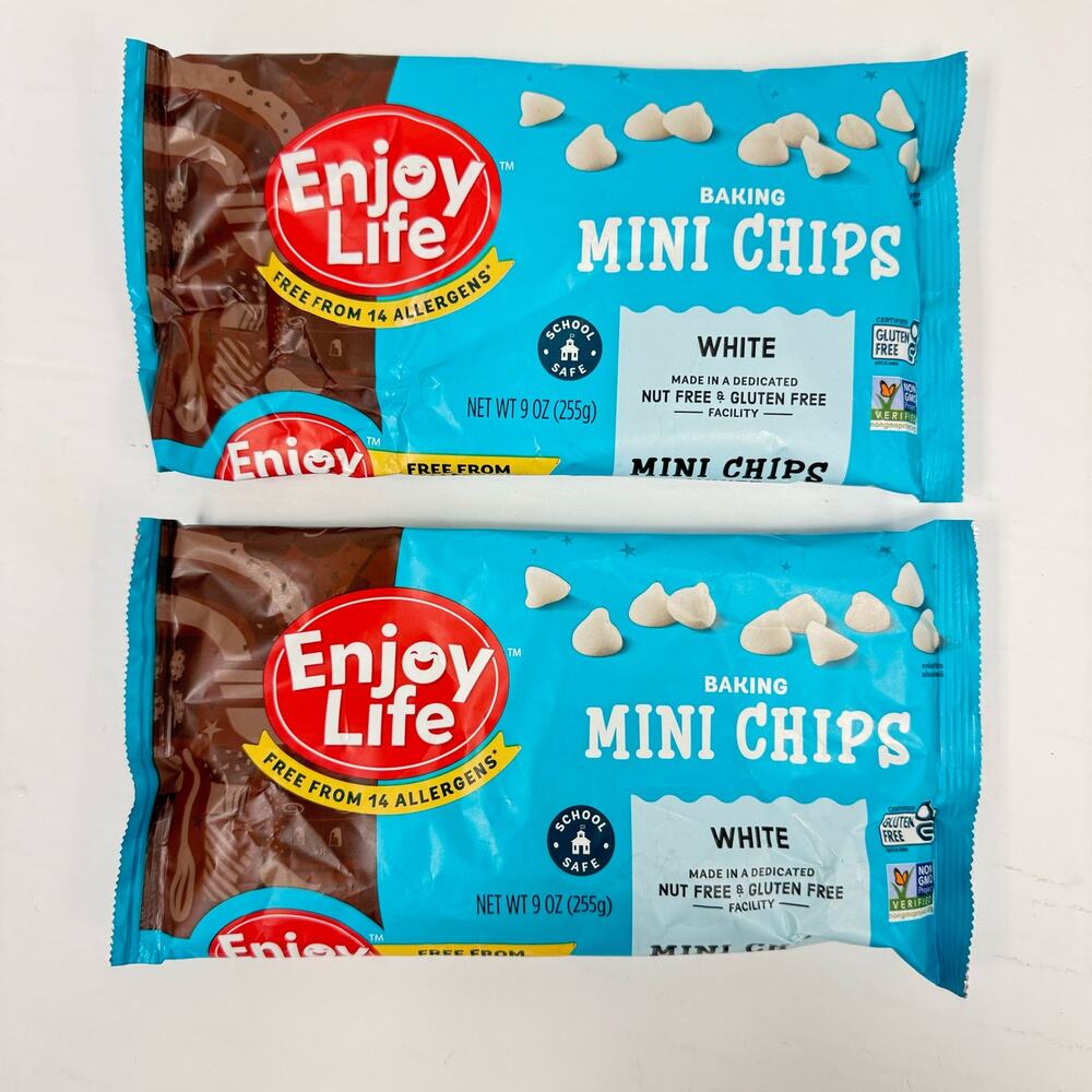 White Chocolate Mini Baking Chips, Allergen Free, School Approved Enjoy Life